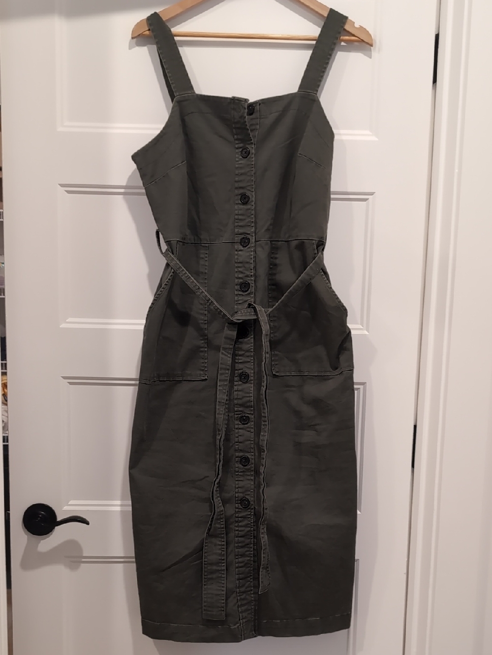 Button Front Cargo Dress